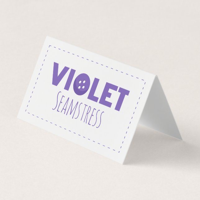 Violet Seamstress Visitenkarten (Vorderseite)