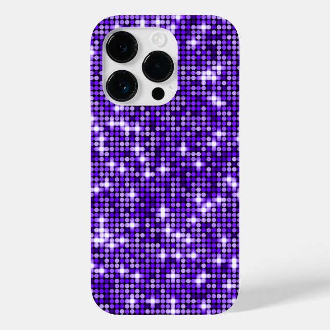Violet Sequins Handy Case (Rückseite)