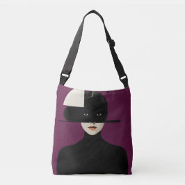 Violet Silence – Abstract Goddess Art Tragetaschen Mit Langen Trägern