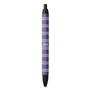 Violet Streifen, gebrauchsfertige Monogramm-Pens Kugelschreiber