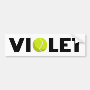 Violet Tennis Autoaufkleber