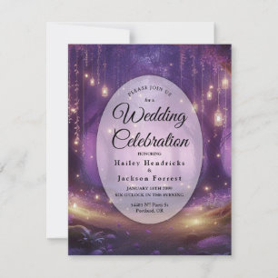 Violet um Mitternacht Enchanted Forest Hochzeit Einladung