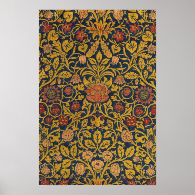 Violet und Columbine von William Morris Poster (Vorne)