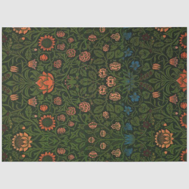 Violet und Columbine (von William Morris) Seidenpapier (Vorderseite)