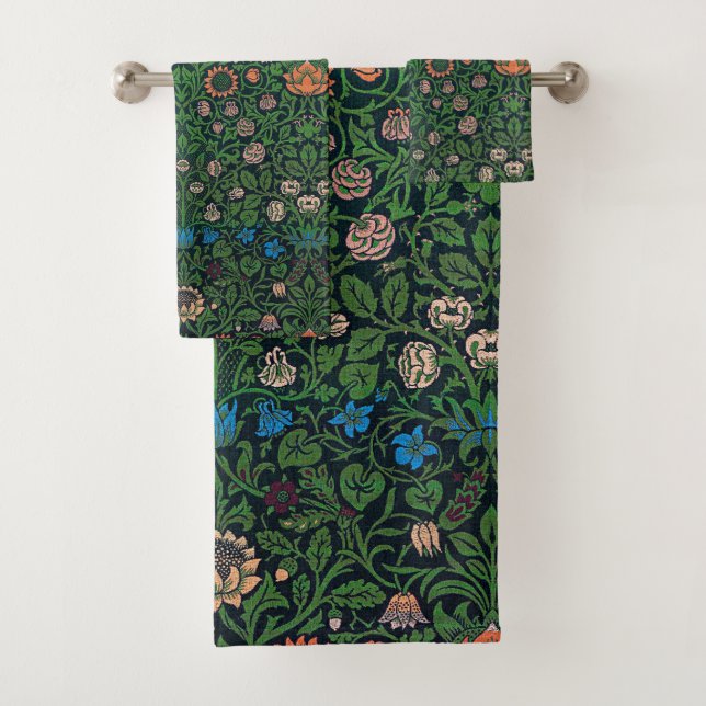 Violet und Columbine, William Morris Badhandtuch Set (Insitu)