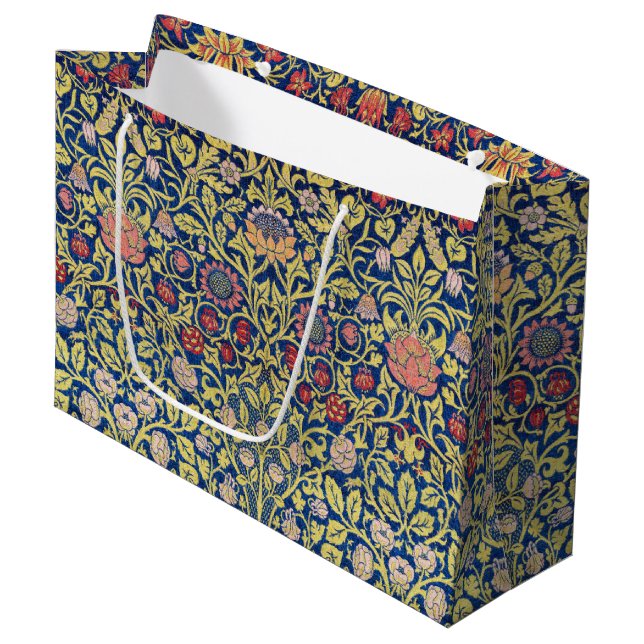 Violet und Columbine, William Morris großes Gesche Große Geschenktüte (Vorderseite Schrägansicht)