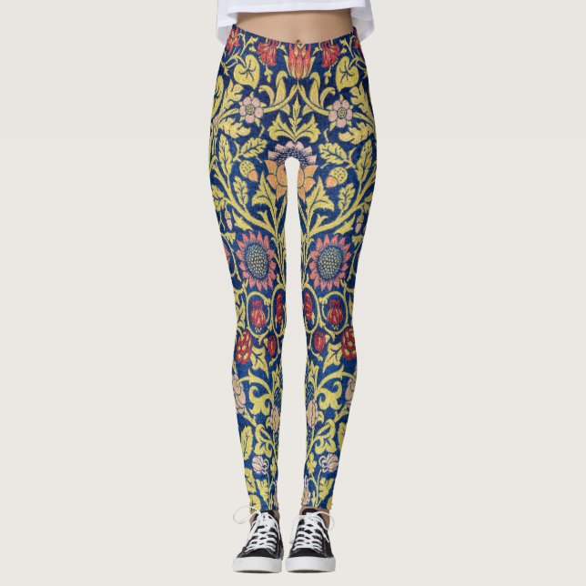 Violet und Columbine, William Morris Leggings (Vorderseite)