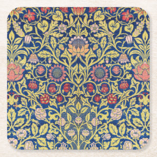 Violet und Columbine, William Morris Rechteckiger Pappuntersetzer