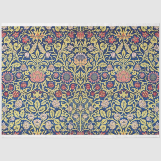 Violet und Columbine, William Morris Seidenpapier (Vorderseite)