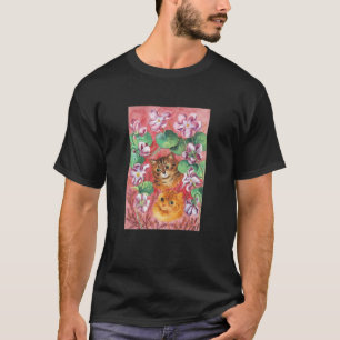 Violet und Katzen, Louis Wain T-Shirt