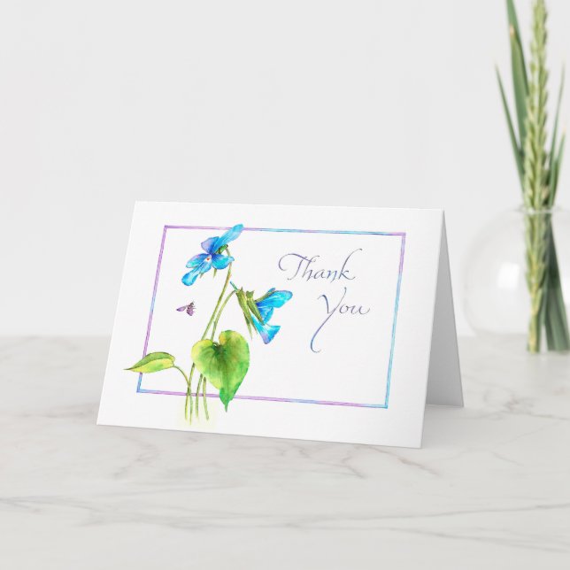 Violet Vielen Dank Dankeskarte (Vorderseite)