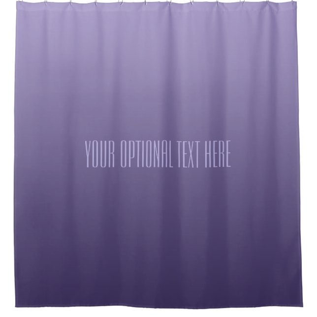 Violet violet dégradé texte personnalisé rideau de (Devant)