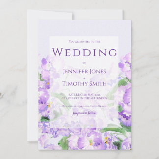 violet violet faire-part de mariage africain