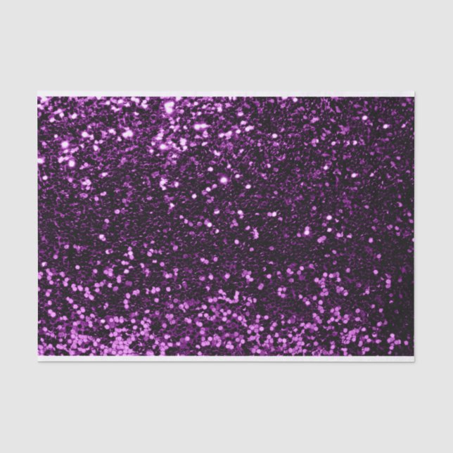 Violet VIP Glitzer Fuchsia Lila Sweet 16. Bride Seidenpapier (Vorderseite)
