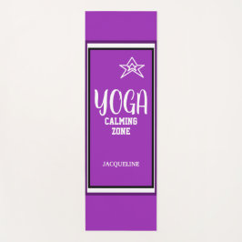 Violet White Star Yogamatte