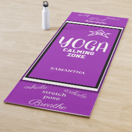 Violet White Yogamatte
