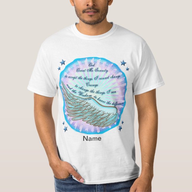 Violet Wing Serenity Gebet T - Shirt (Vorderseite)