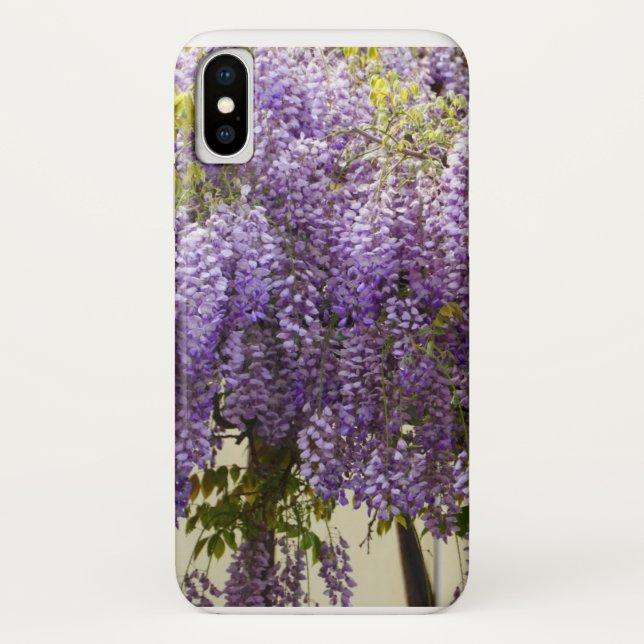 Violet Wisteria Blume Case-Mate iPhone Hülle (Rückseite)