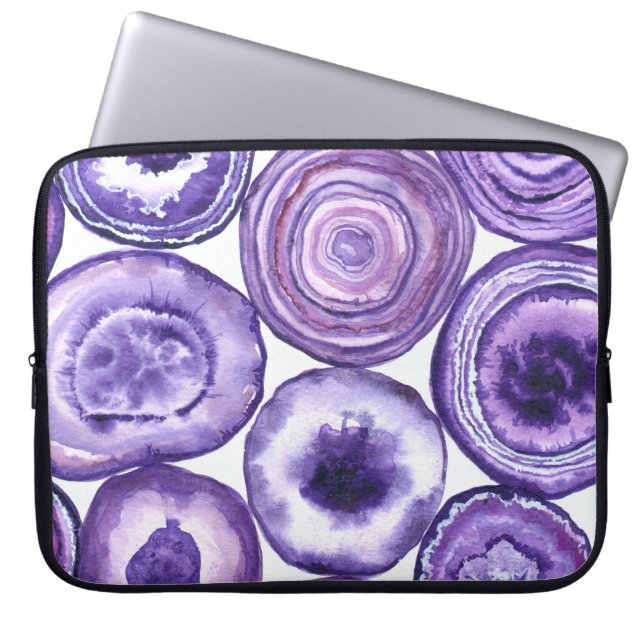 Violetagotmuster Laptopschutzhülle (Vorderseite)