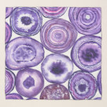 Violetagotmuster Schal<br><div class="desc">Violett agate Scheiben mit Aquarellfarben gemalt,  mit Aquarellfarben überzogen.</div>