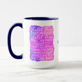 Violetfeuergebet: Inspiration und Positivität Tasse