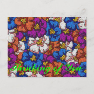 Violets Abstraits - Carte postale