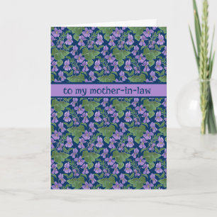 Violets, carte de voeux pour la fête des mères, be