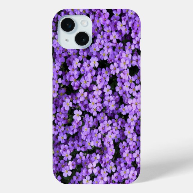 Violets coques iphone de fleurs violettes (Verso)