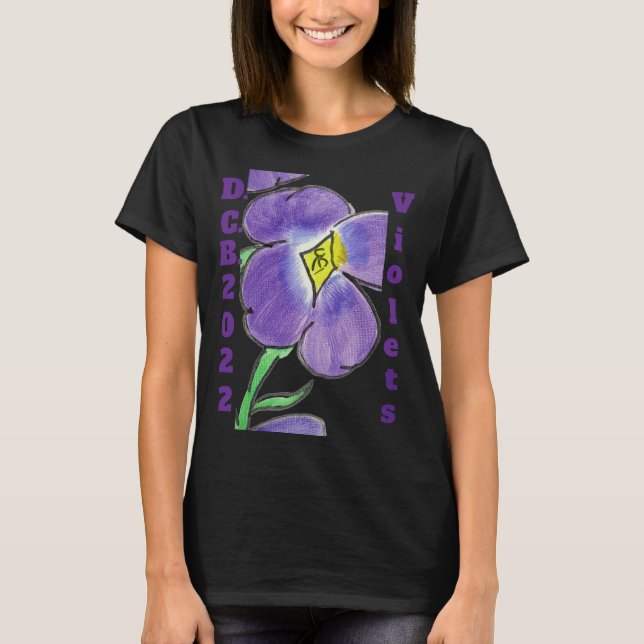 "Violets, D.C.B. 2022" Women's T-Shirt (Devant)