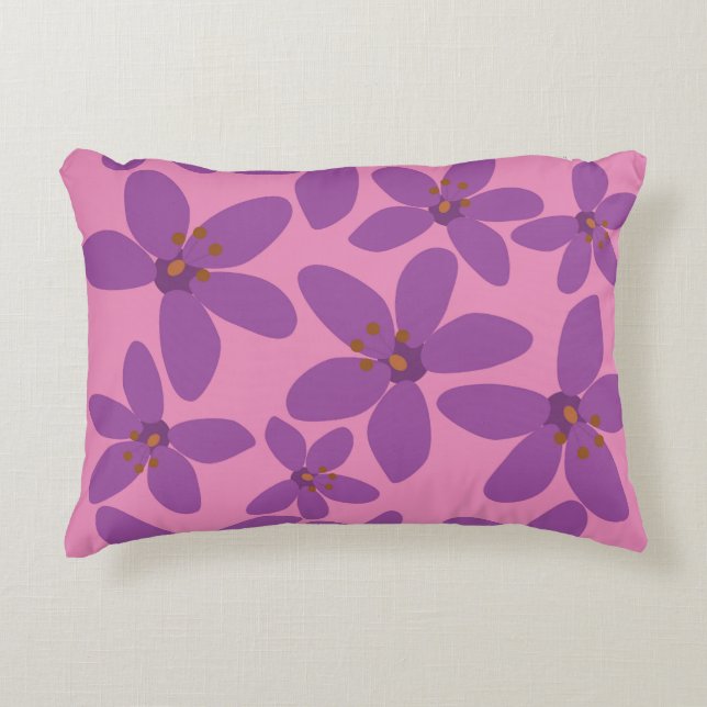 Violets_Pink Dekokissen (Vorderseite)