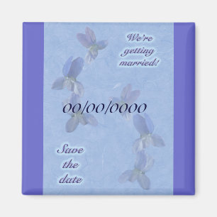 Violets Save the Date Items Magnet