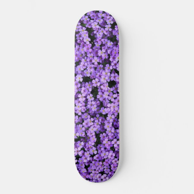 Violets Skateboard Violet Blume Frühjahr Lila (Vorderseite)