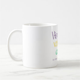Violets Whisper Calm - Bilingual Art Print Kaffeetasse