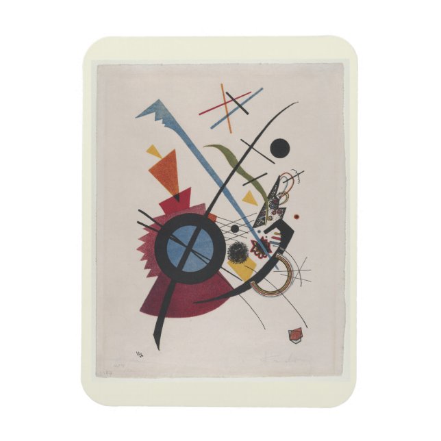 Violett (1923) von Wassily Kandinsky, Moderne Kuns Magnet (Vertikal)