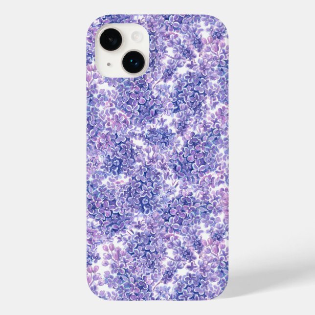 Violett Aquarelllila-Blume Case-Mate iPhone Hülle (Rückseite)