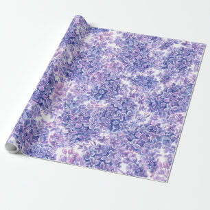 Violett Aquarelllila-Blume Geschenkpapier