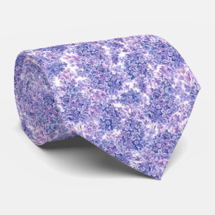 Violett Aquarelllila-Blume Krawatte