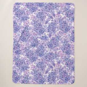 Violett Aquarelllila-Blume Sherpadecke