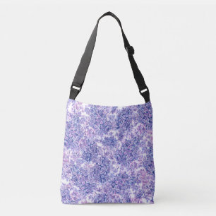 Violett Aquarelllila-Blume Tragetaschen Mit Langen Trägern