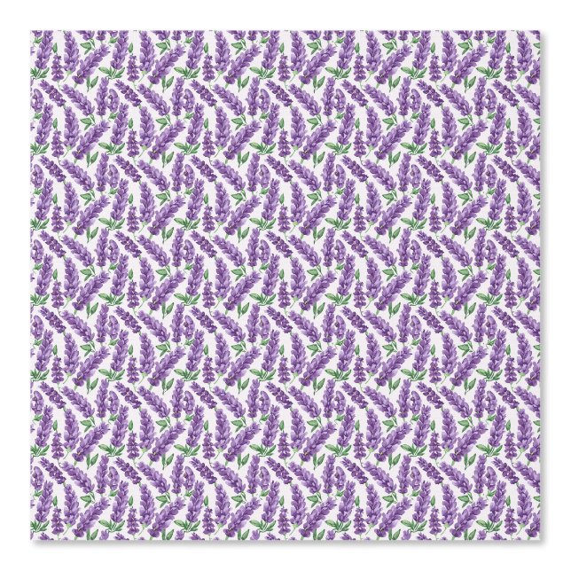 Violett-Ästhetisches Lavendel-Muster Tapete (Vorderseite)