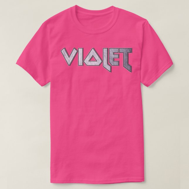 Violett aus Schwermetall T-Shirt (Design vorne)