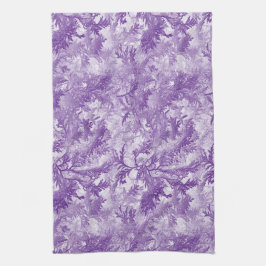 Violett-Blätter Geschirrtuch