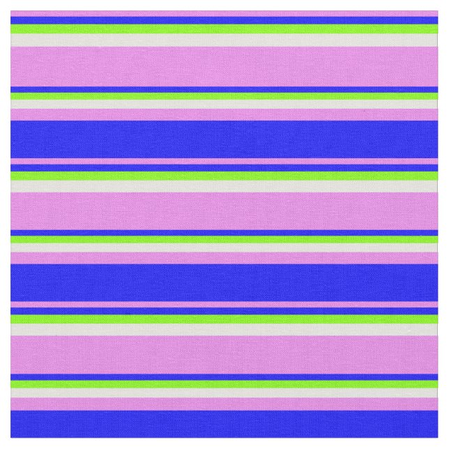 Violett, Blau, Chartreuse & Light Cycle Lines Stoff (Nahaufnahme)