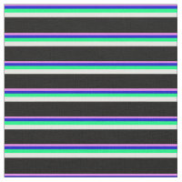 Violett, Blau, Grün, Weiß und Schwarz Streifen