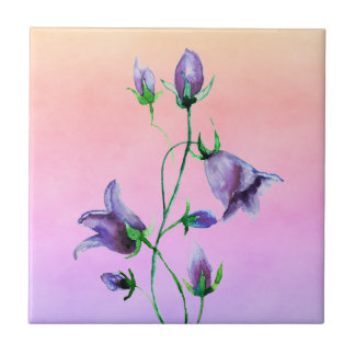 Violett-Bluebells in den Farben Violett und Pfirsi Fliese