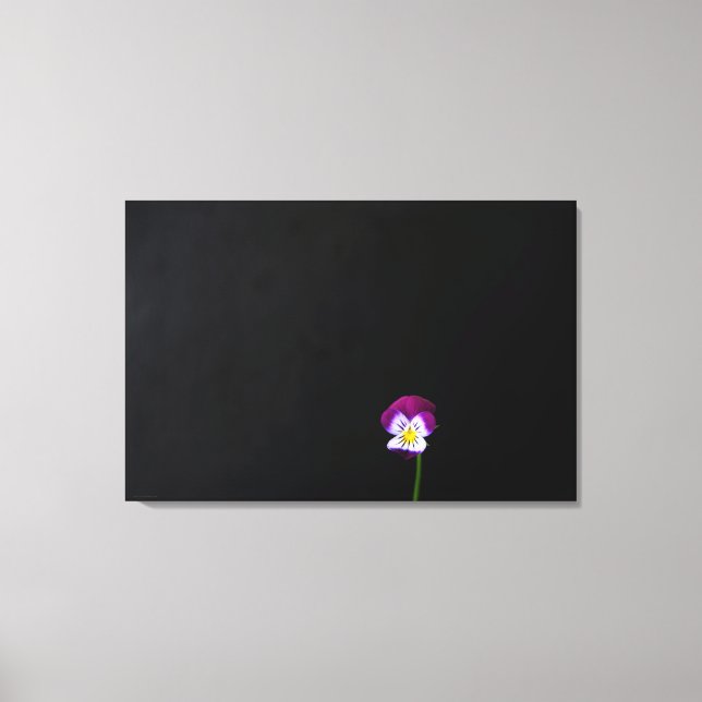 Violett Blume 36x24 (90x60cm) Waca Leinwanddruck (Vorderseite)