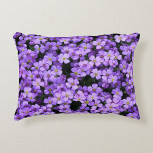 Violett-Blume Dekokissen