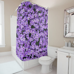 Violett Blume Duschvorhang Violetten Frühling