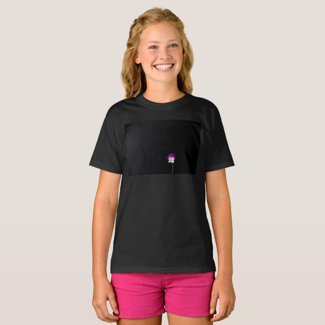 Violett Blume Gccna T-Shirt (Vorne ganz)