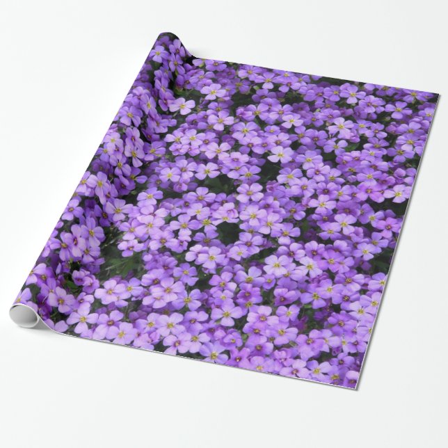 Violett-Blume Geschenkpapier (Ungerollt)